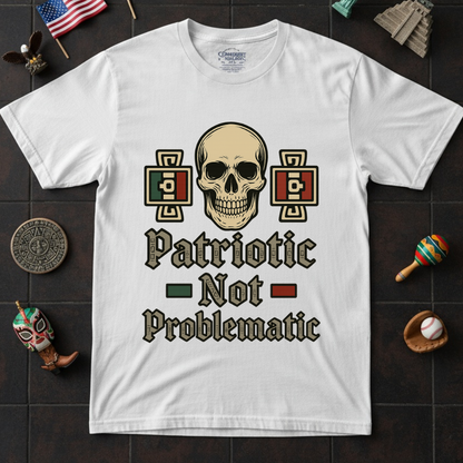 Patriotic Not Problematic Skull Graphic Shirt