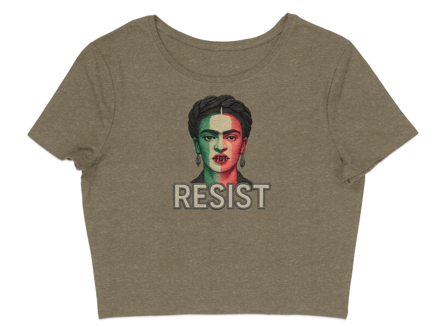 Resist Graphic Women's Crop Top Product