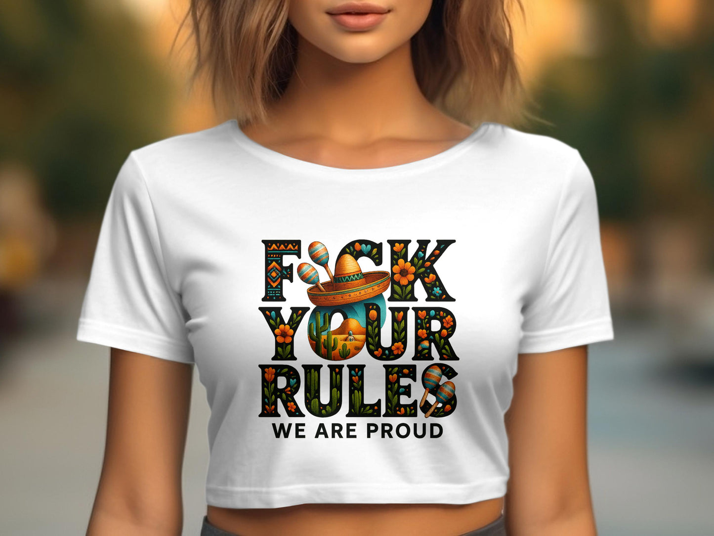 F You Your Rules We Are Proud Crop Top product