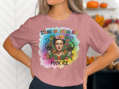 Stand Up Speak Out Graphic Fuck Ice Shirt product type