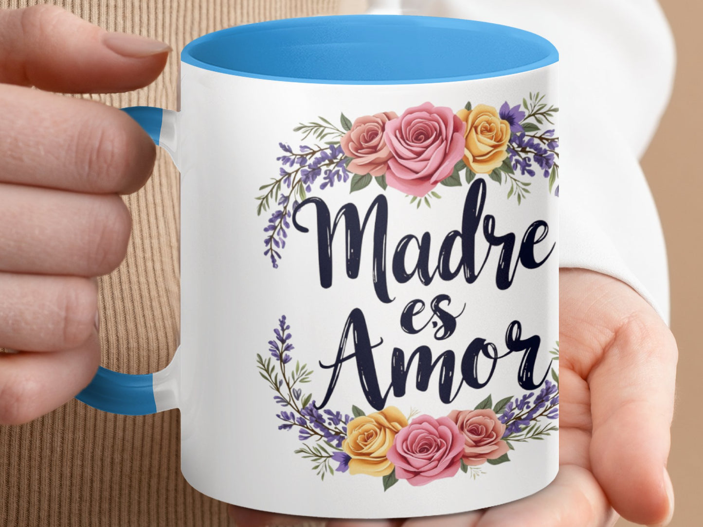 Madre es Amor Floral Design Mug product