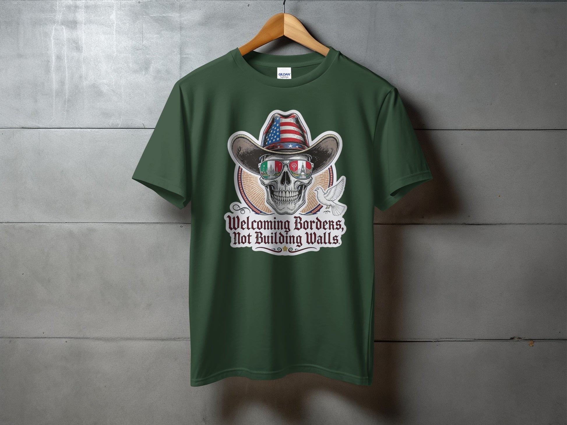 Welcoming Borders Not Building Walls T-Shirt product type