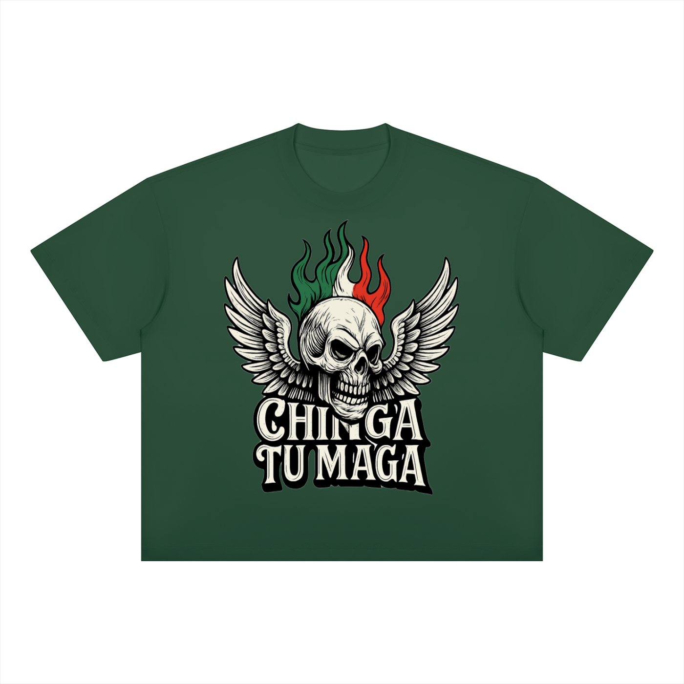 Chinga Tu Maga Unisex Boxy Drop Shoulder T-Shirt