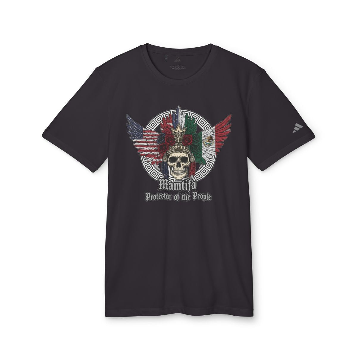 Skull Wings Protector of the People Graphic Tee