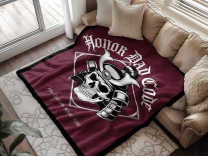 Honor Dad Code Skull Warrior Blanket product type