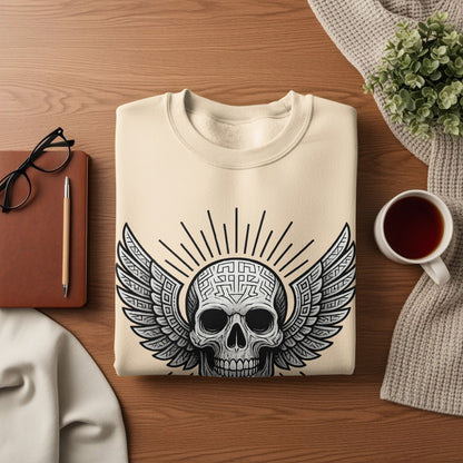 Winged Skull Design Perfect for Comfortable Apparel