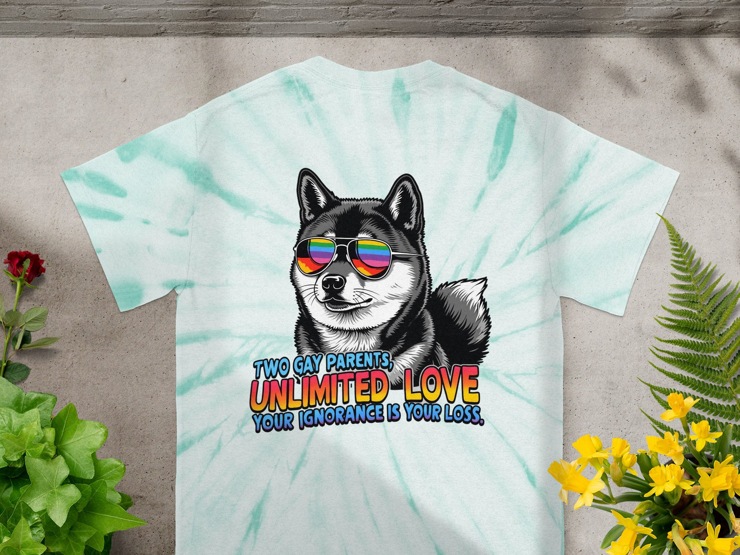 Two Gay Parents Unlimited Love Your Ignorance Shirt Product