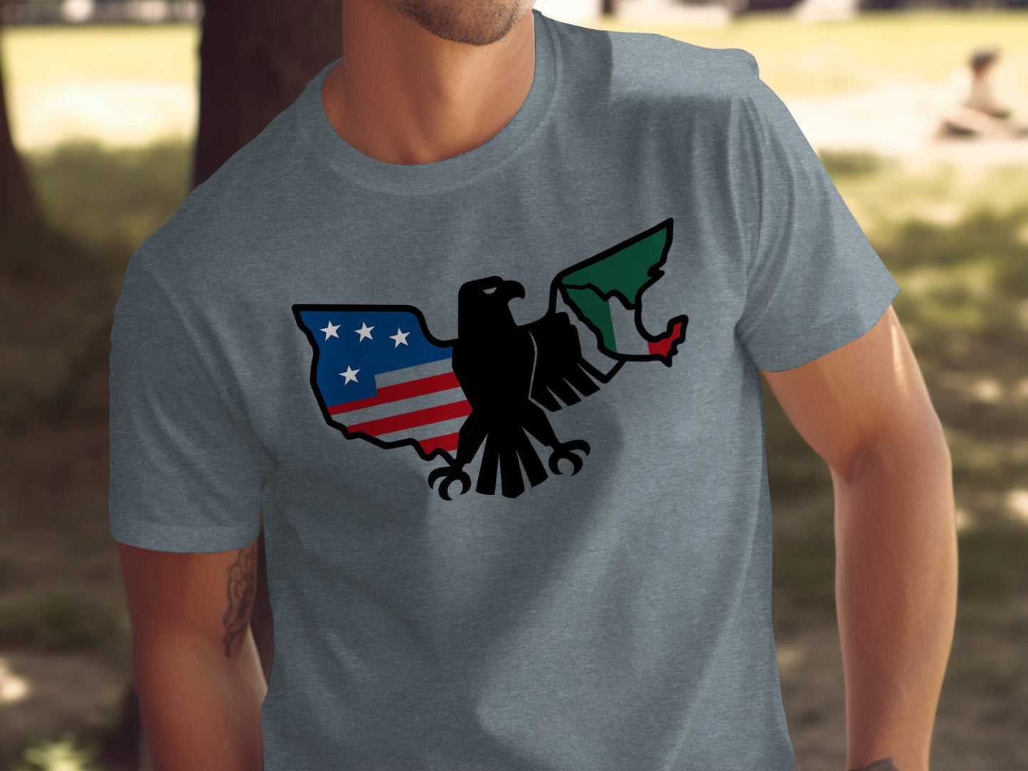 Patriotic Eagle Design Short Sleeve Shirt product