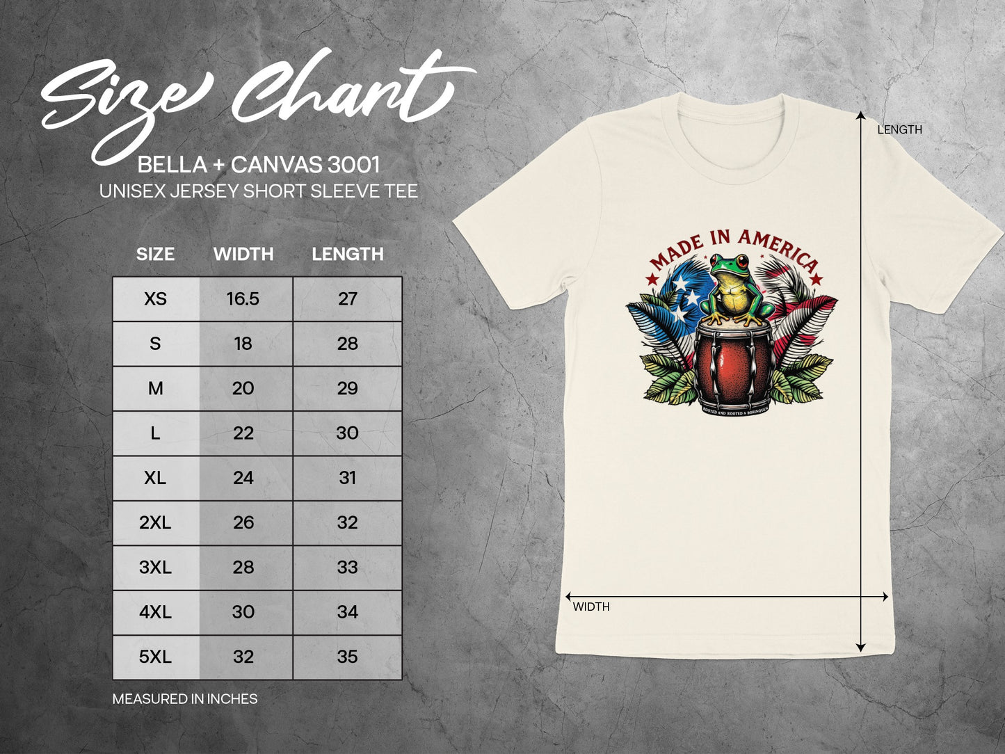 Made in America Frog Drum Graphic Unisex Tee