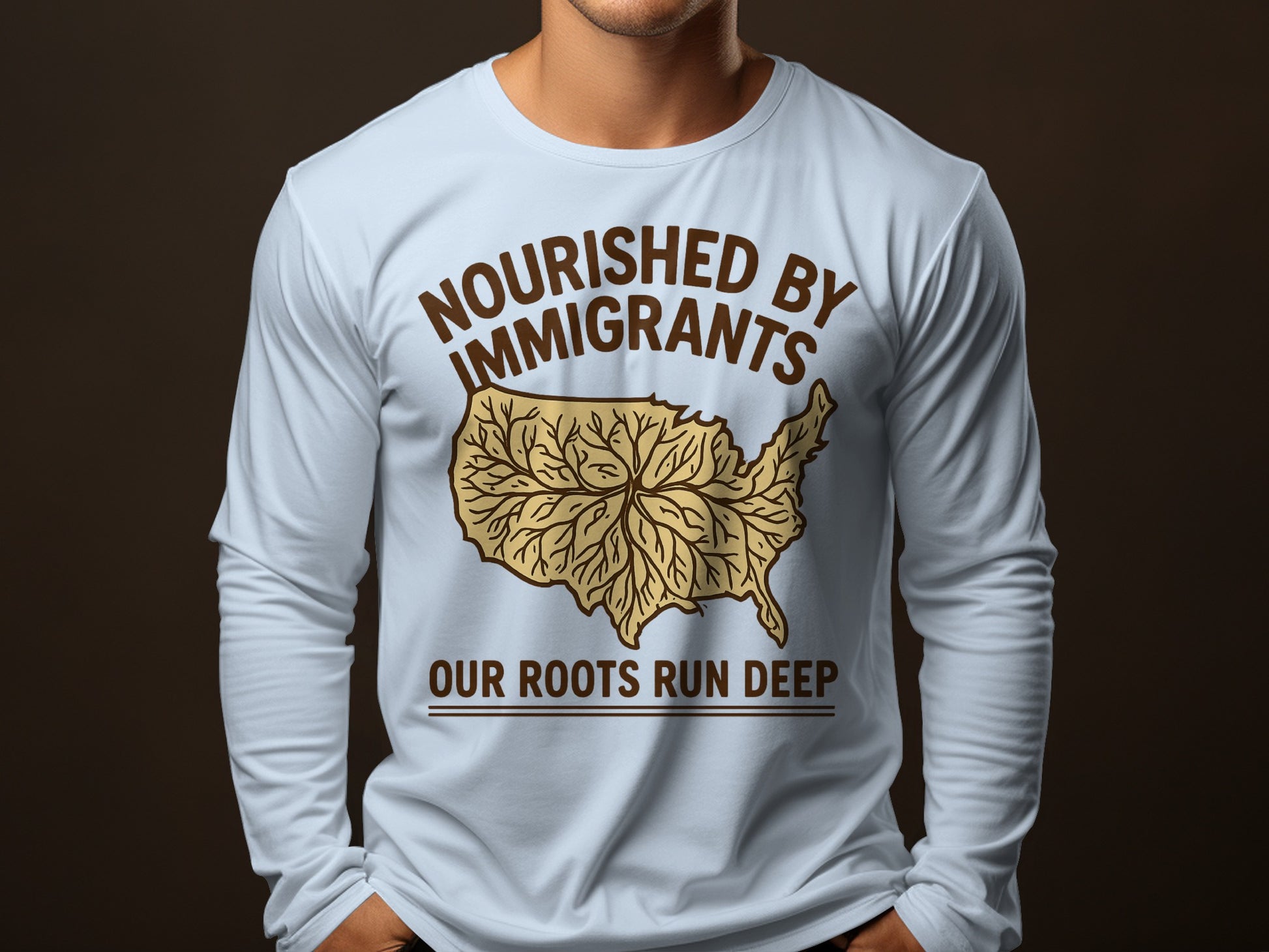 Nourished By Immigrants Our Roots Run Deep Shirt