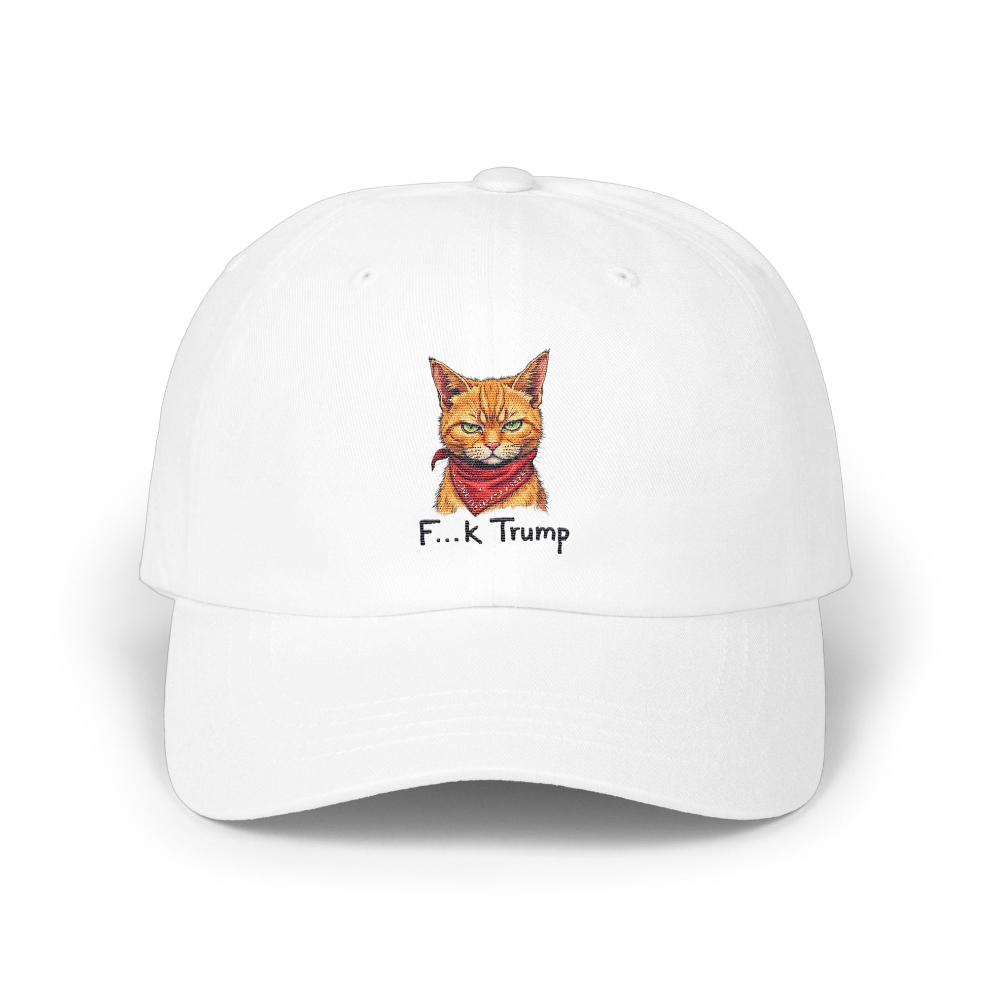 F..k Trump Funny Cat Illustration Dad Hat product