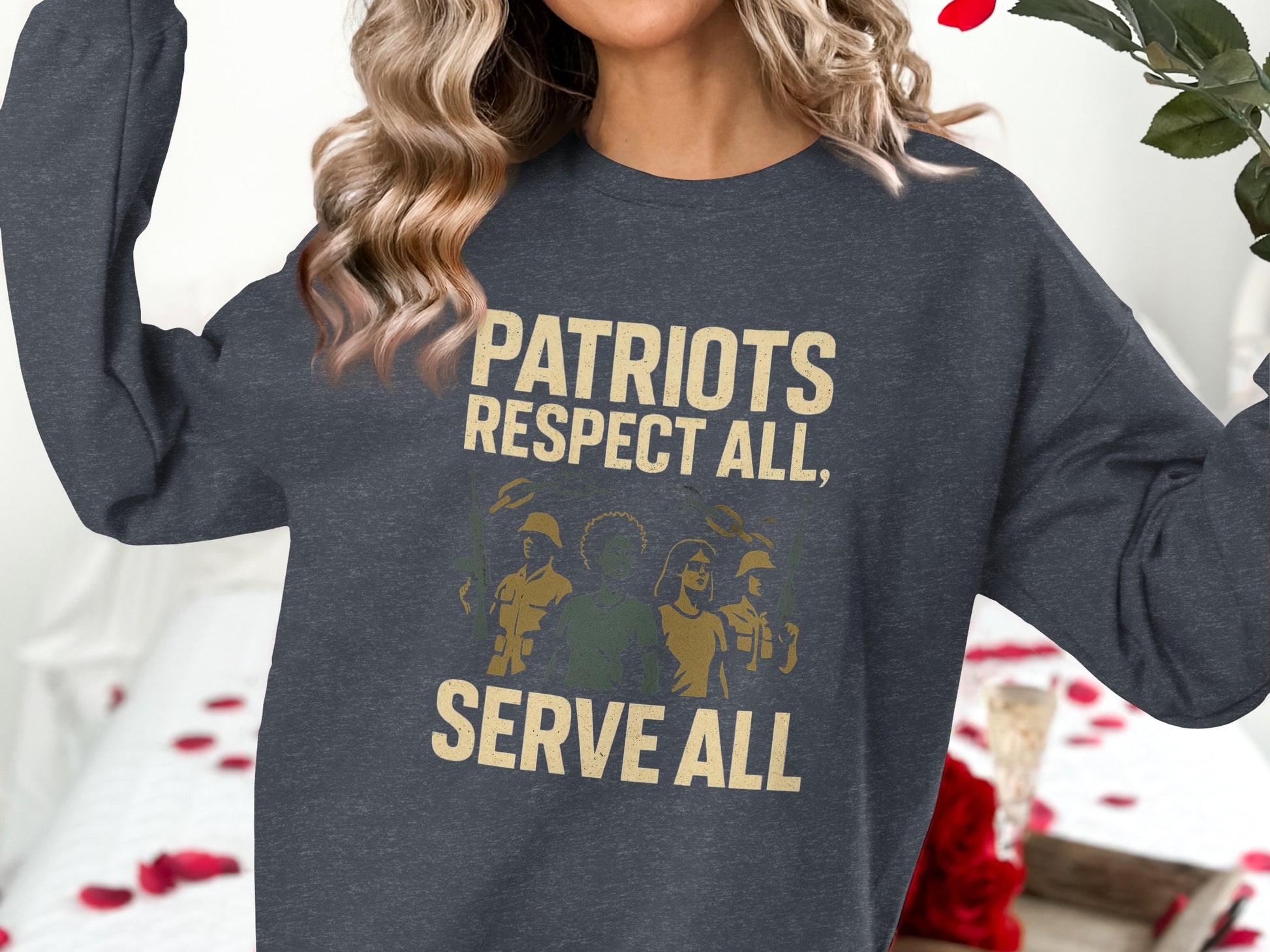 Patriots Respect All Serve All Sweatshirt Product