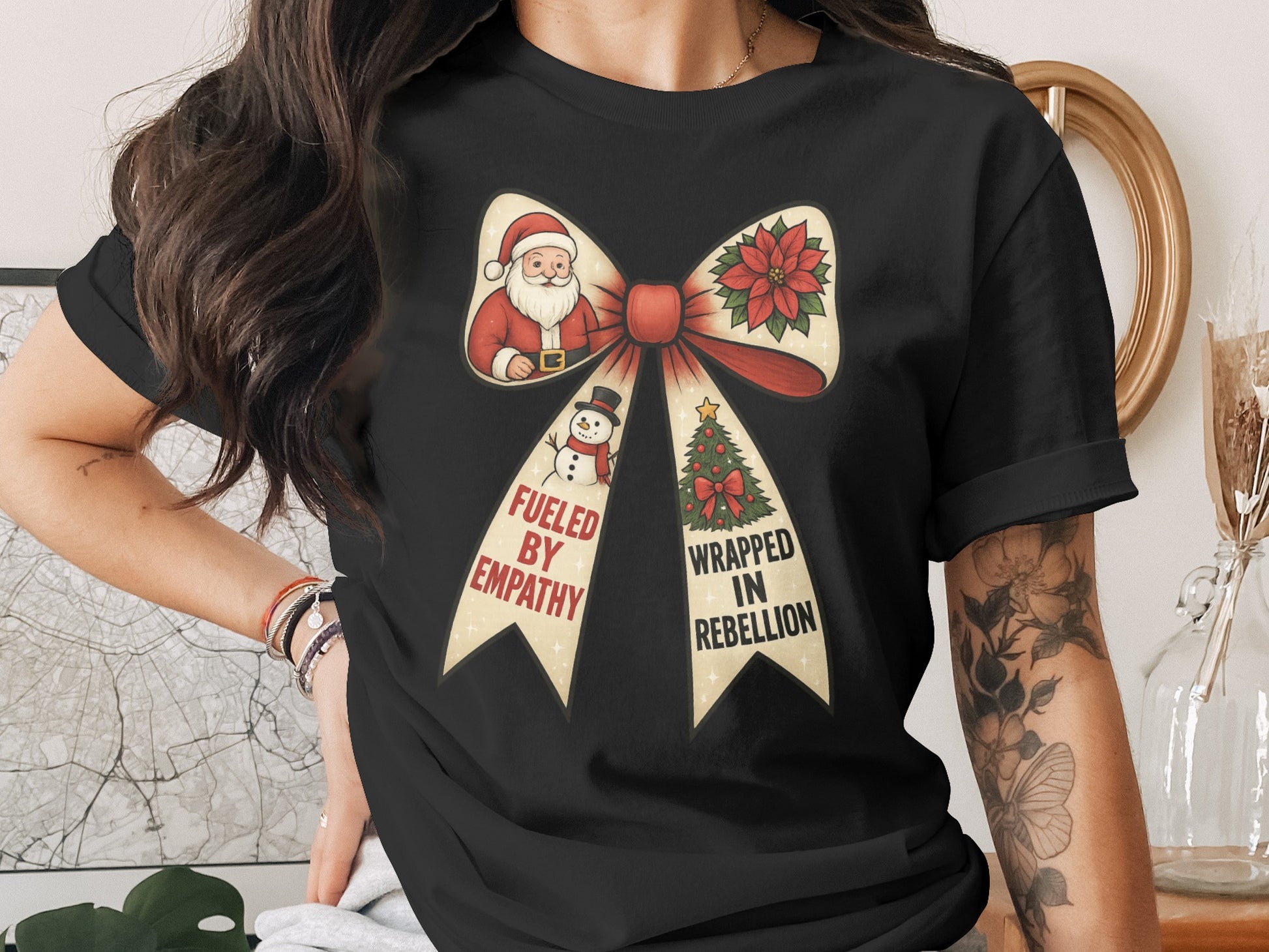 Fueled By Empathy Wrapped In Rebellion Graphic Tee