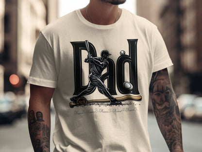 Dad Baseball Player Graphic Design T-shirt product