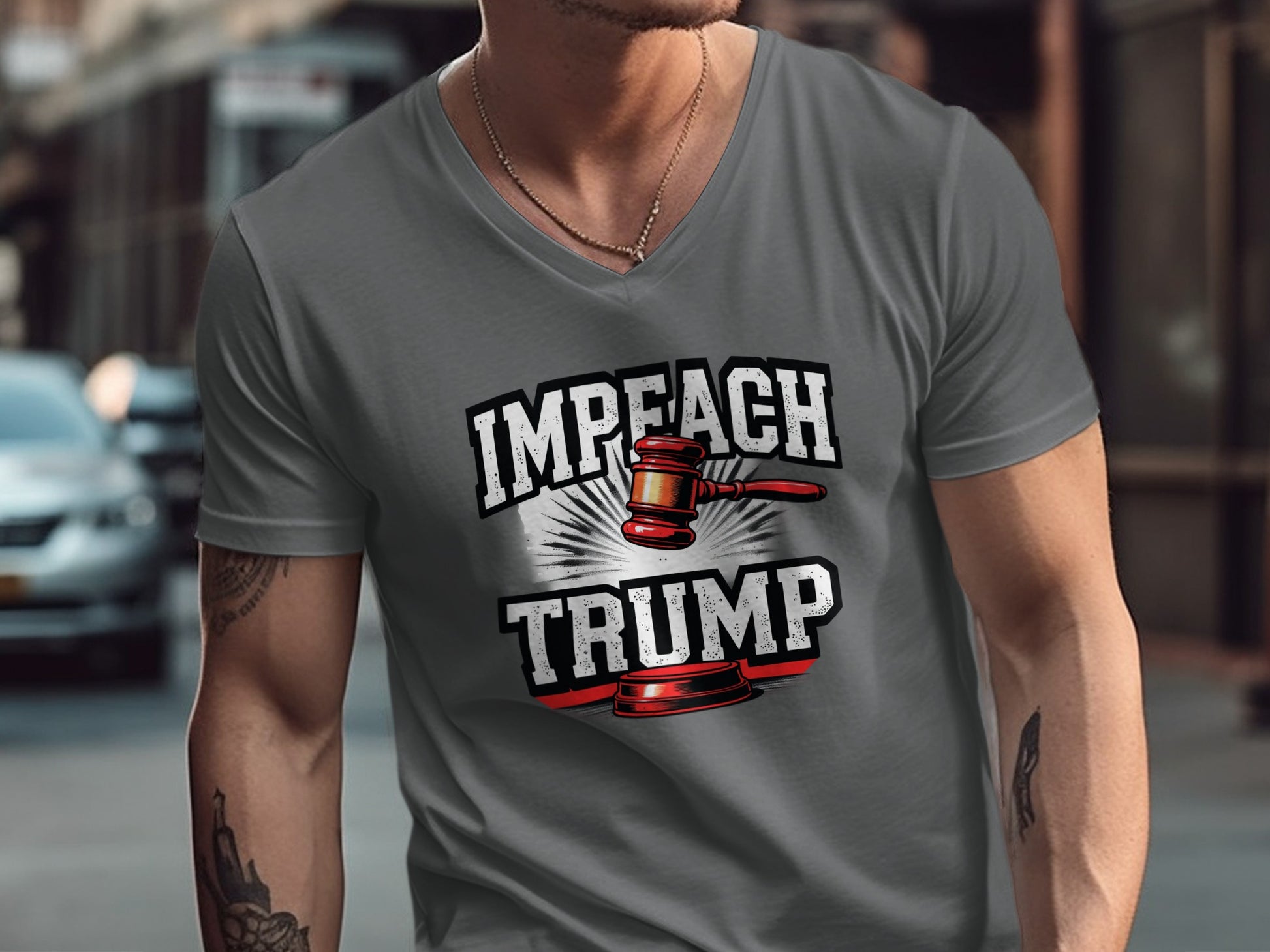 Impeach Trump Graphic Design T-shirt product type