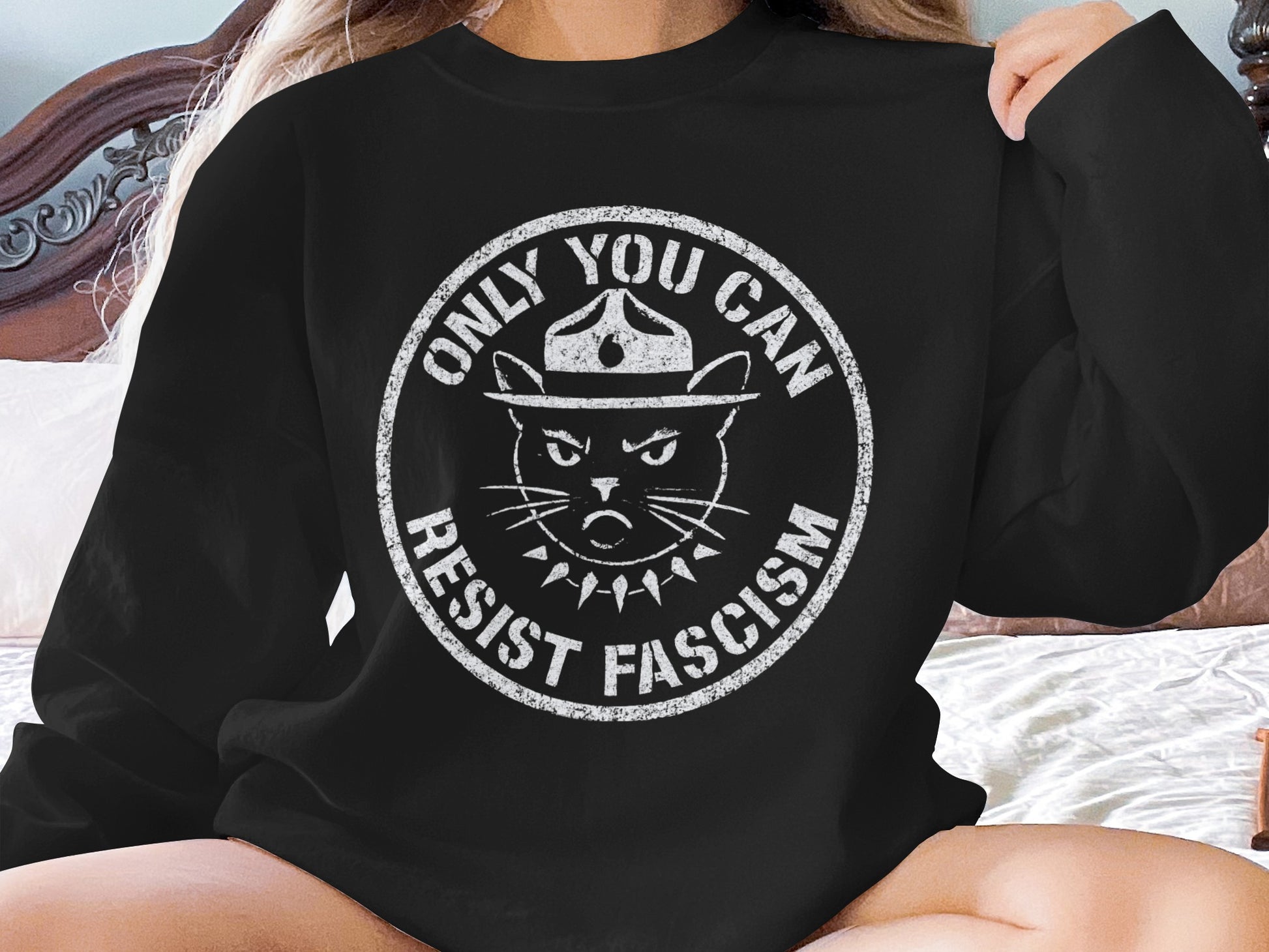 Only You Can Resist Fascism Graphic Sweatshirt product