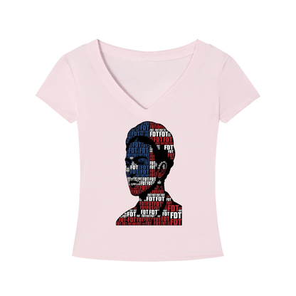 FDT Frida Tee Tencel Slim Fit V-Neck T-Shirt