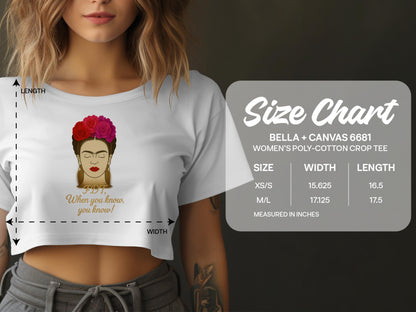 Artistic Women's Crop Tee Casual Wear Product