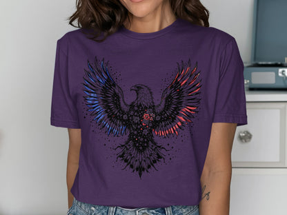 Patriotic Eagle with Artistic Flair T-Shirt product type