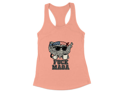Fuck MAGA Statement Racerback Tank product