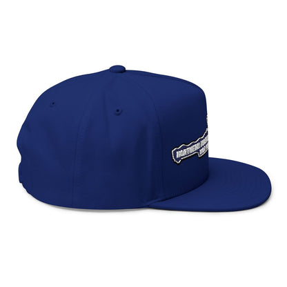 Classic Blue Embroidered Snapback Hat Unisex Accessory