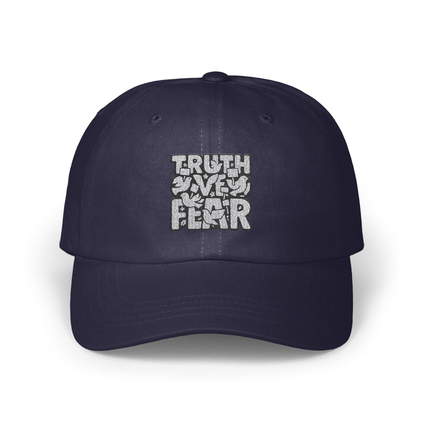 Truth Over Fear Saying Embroidered Baseball Cap product