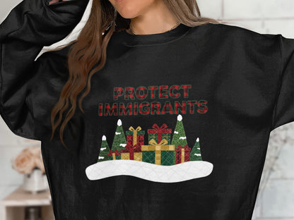 Protect Immigrants Graphic Sweatshirt
