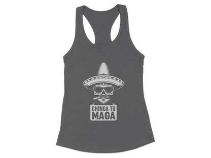 Bold Sombrero Skull Graphic Women's Tank Top product type