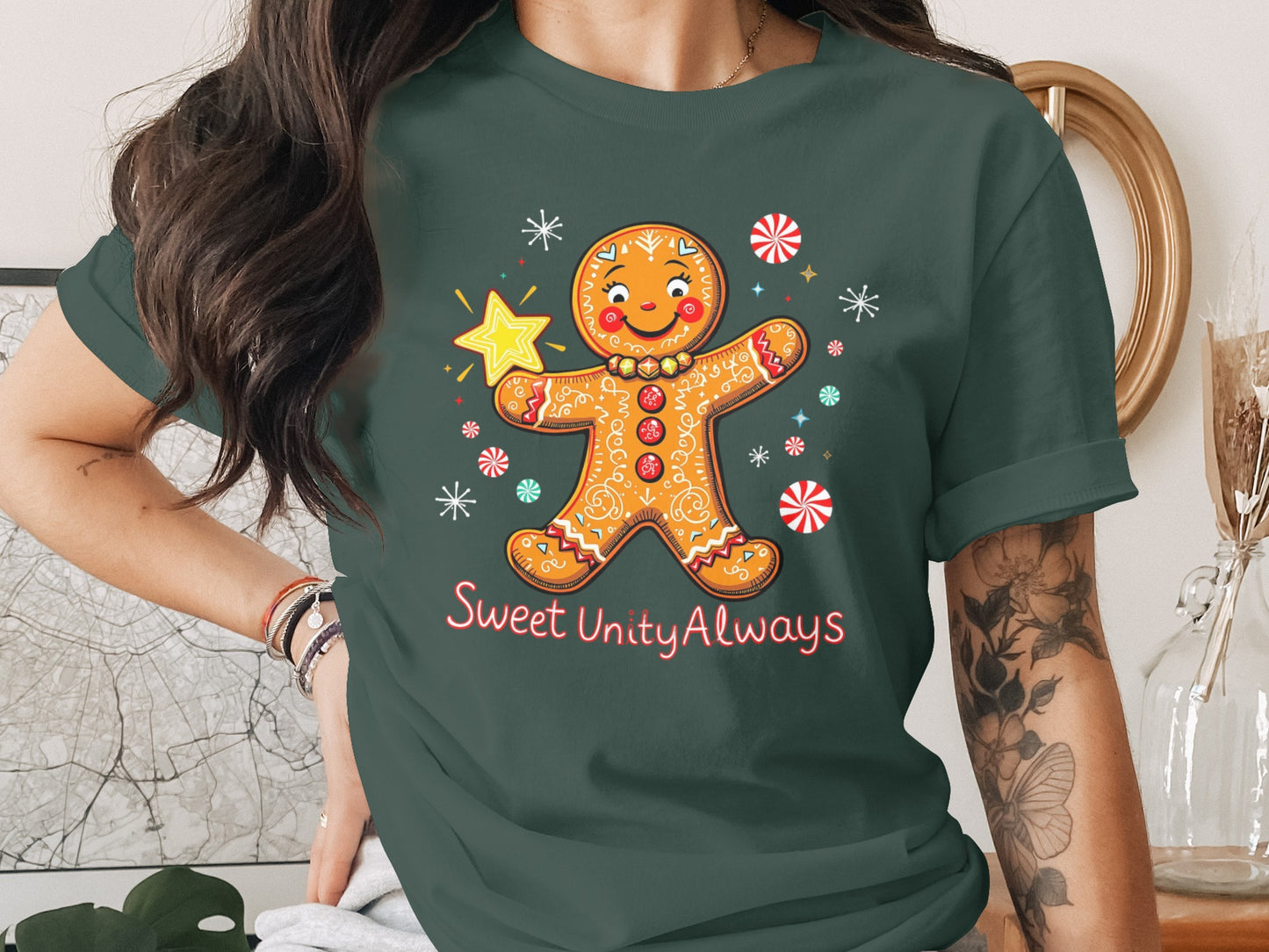 Sweet Unity Always Gingerbread Character Shirt