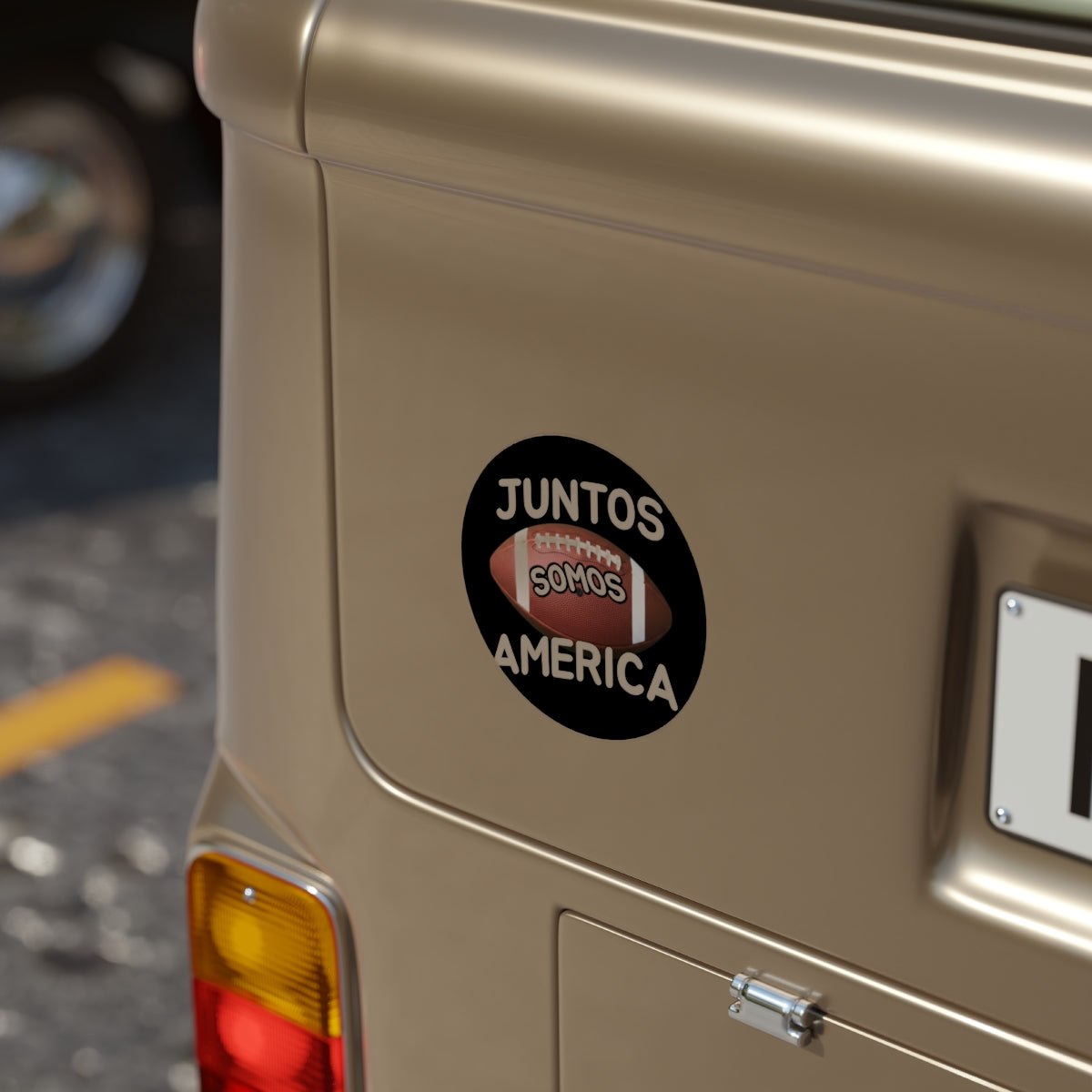 Juntos Somos America Football Sticker for Vehicles