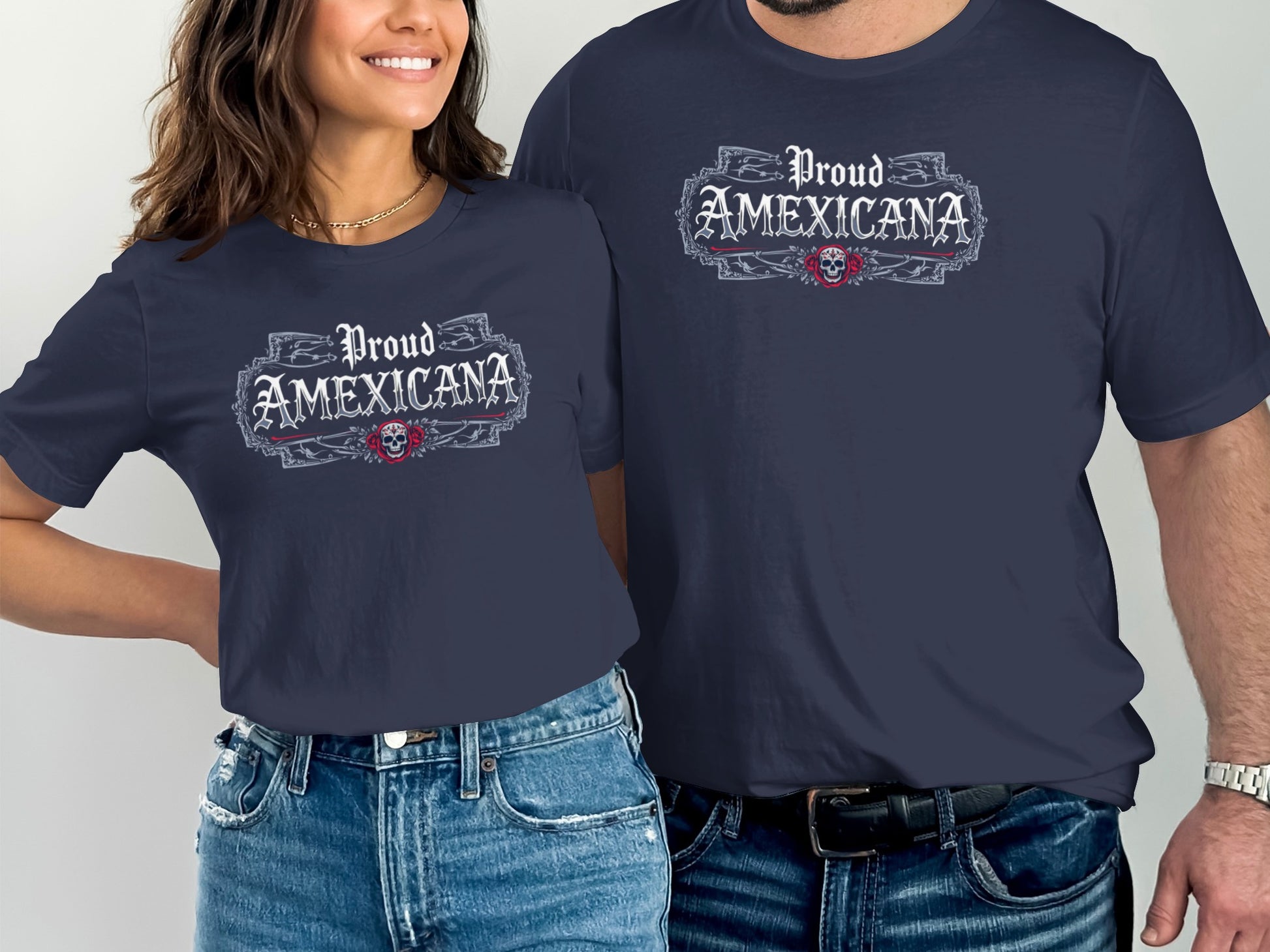 Proud AMEXICANA Printed Design T-Shirt Product