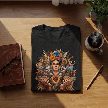 Frida Floral Skull Art Design Artist Hands product type