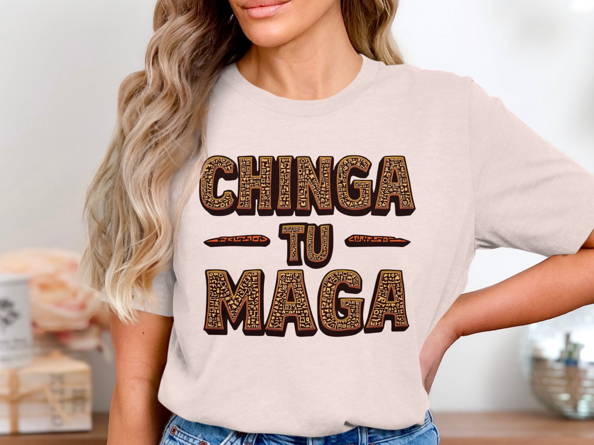 CHINGA TU MAGA Graphic Tee Casual Style Shirt