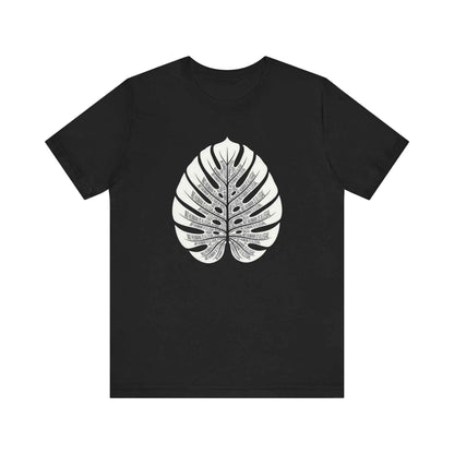 No Human Is Illegal Monstera Leaf T-Shirt, Human Rights Tee, Social Justice Shirt, Activism Apparel, Botanical Statement Design T-Shirts