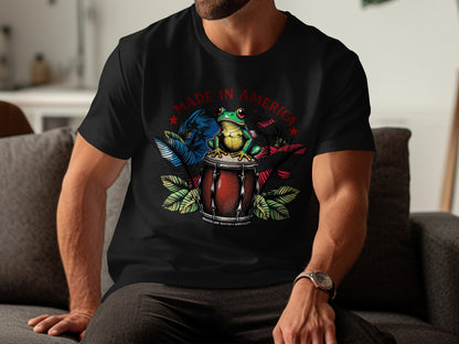 Made in America Frog Drums Graphic T-shirt
