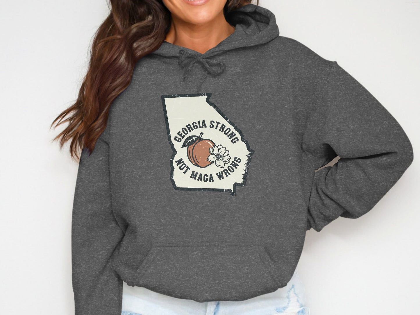 Georgia Strong Not Maga Wrong Hoodie product type