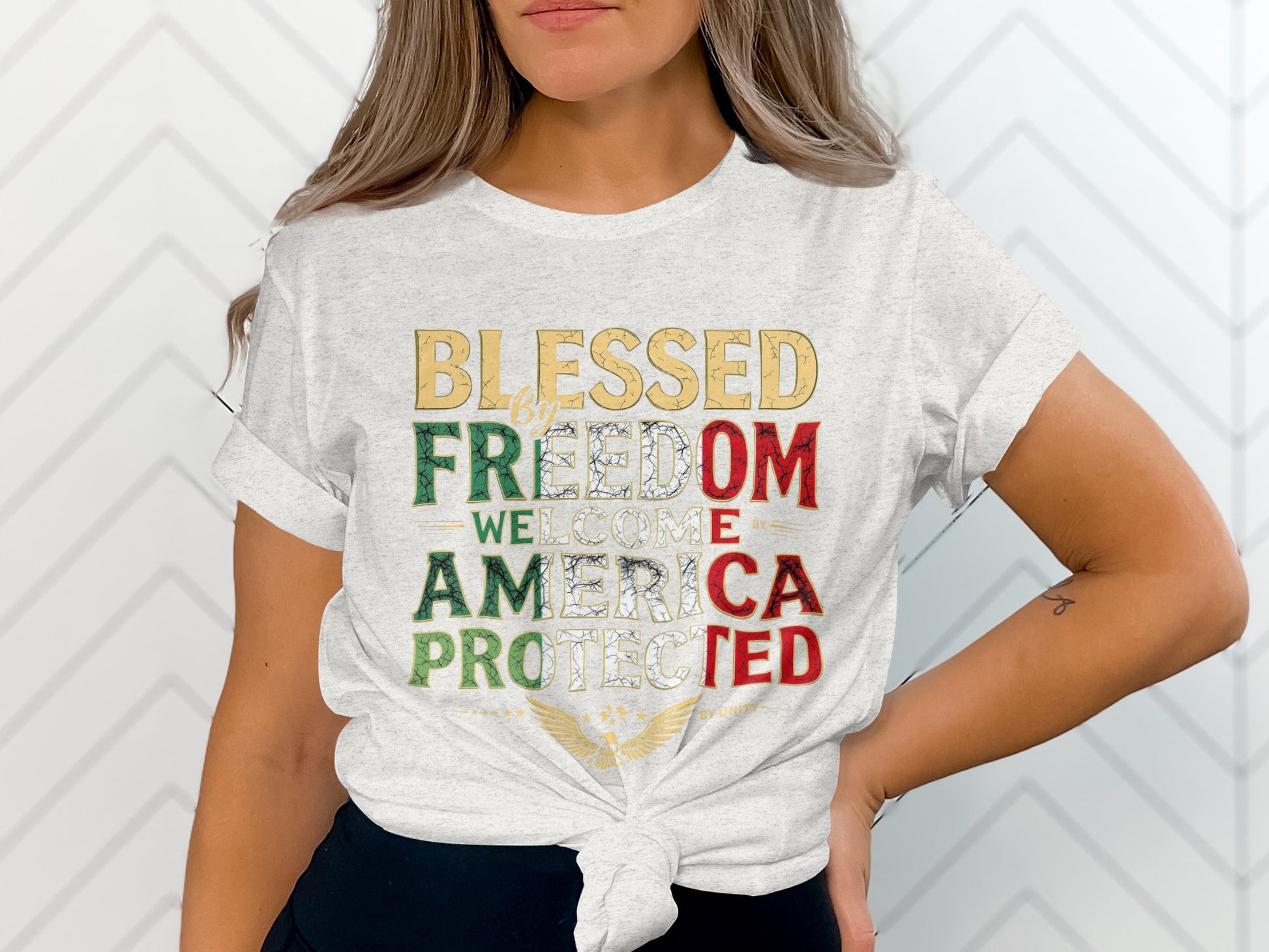 Blessed By Freedom Welcome America Protected product type