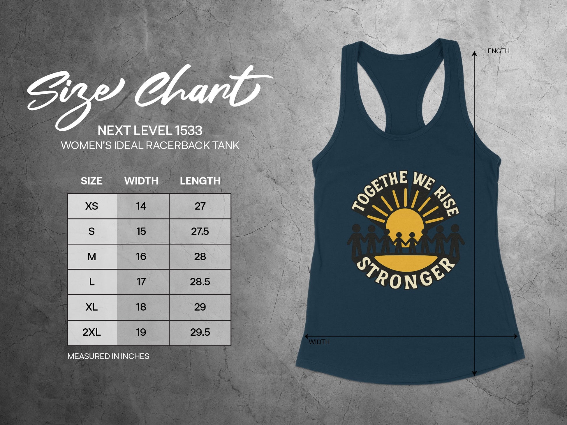 Together We Rise Stronger Women's Tank
