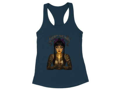Light the Way Tattoo Art Tank Top