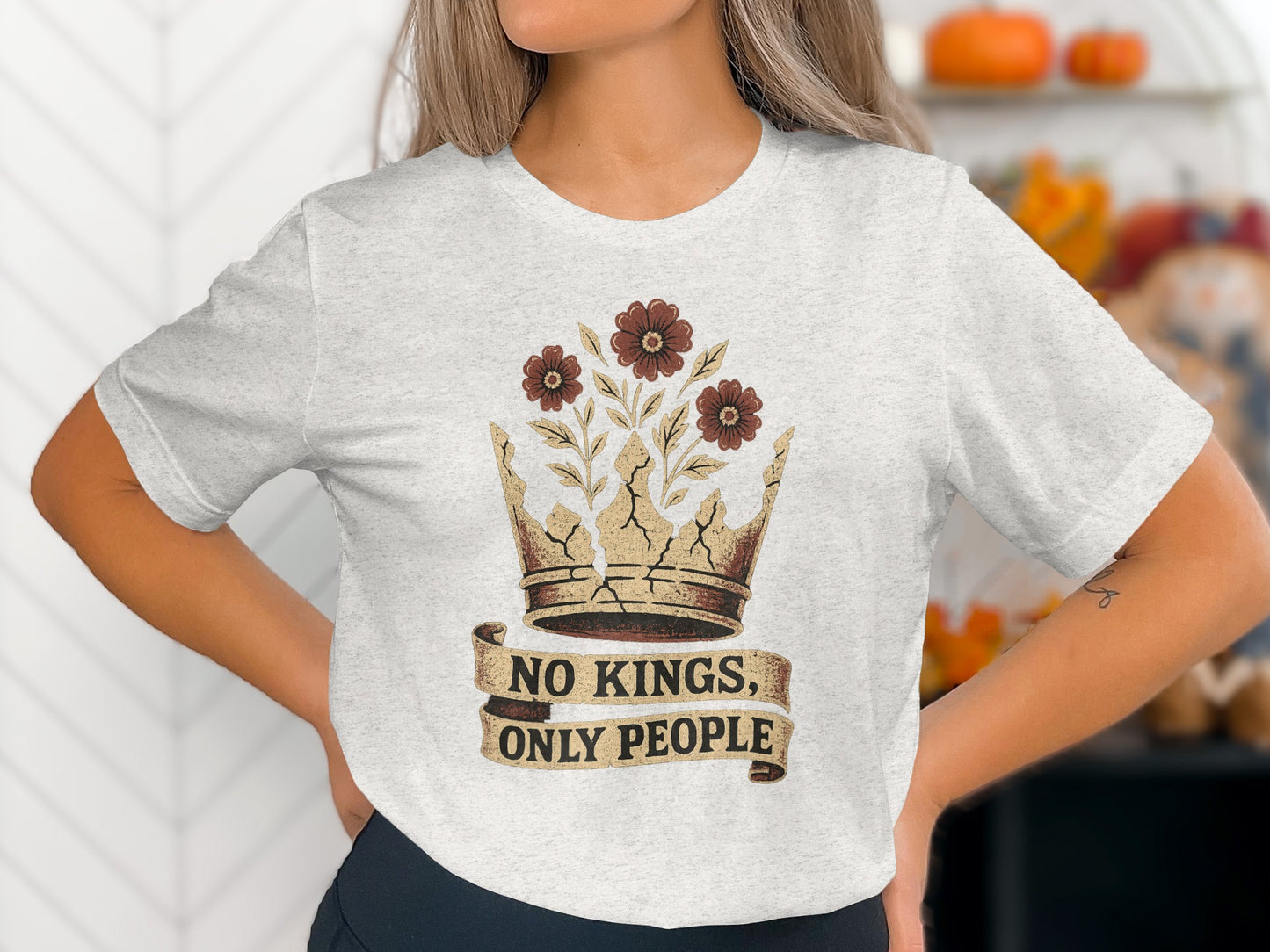 No Kings Only People Graphic Short Sleeve T-Shirt product