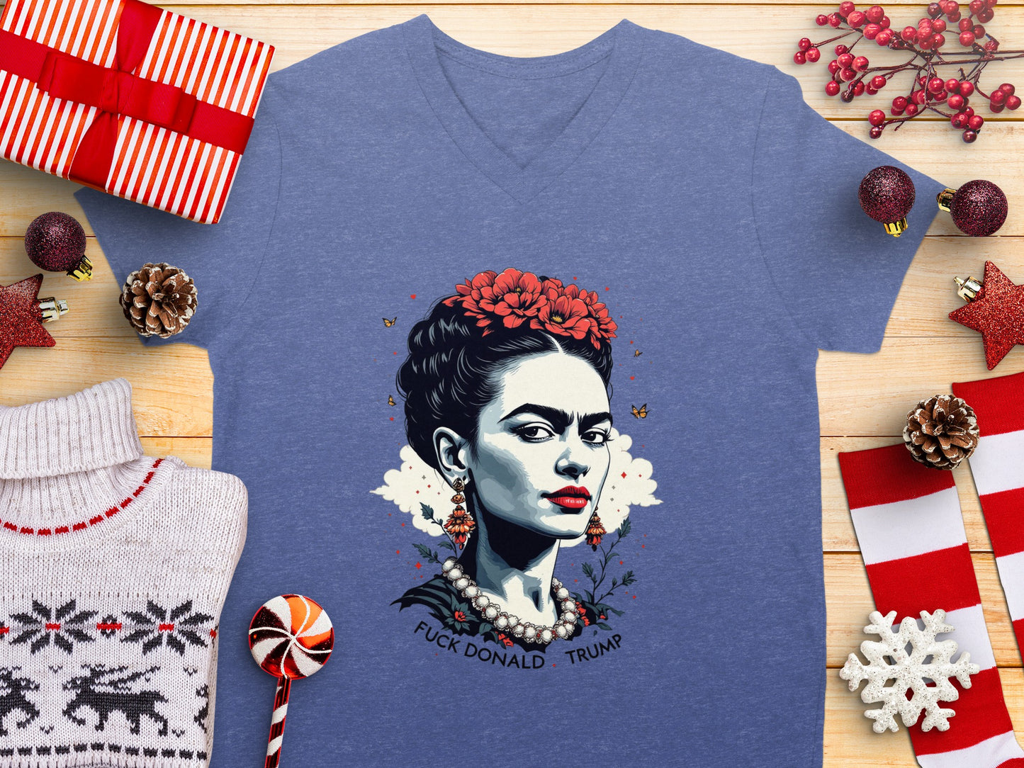 Unique Frida Kahlo Shirt with Artistic Design