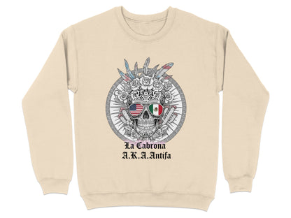 La Cabrona AKA Antifa Skull Unisex Sweatshirt