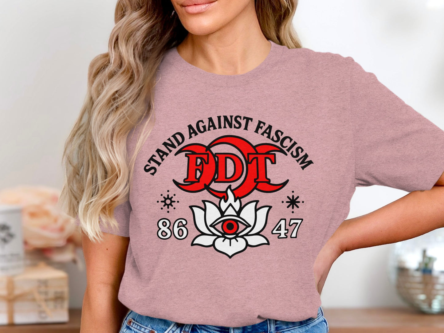 Stand Against Fascism FDT Graphic Tee Shirt