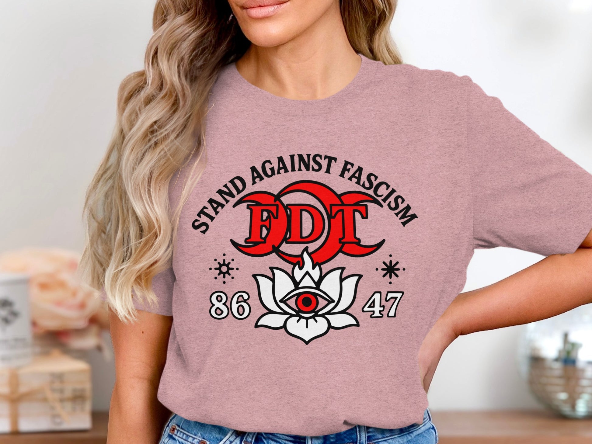 Stand Against Fascism FDT Graphic Tee Shirt