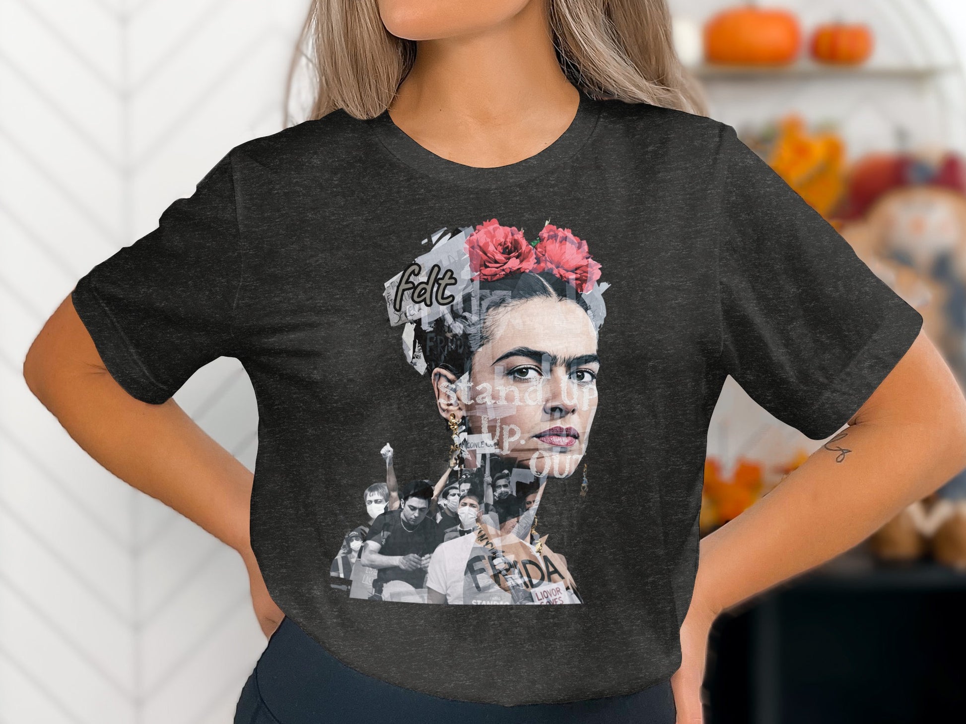 Stand Up FIRDA Graphic Black T-shirt product