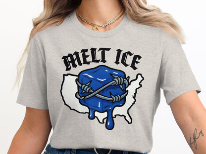 Melt Ice Graphic T-shirt Unique and Trendy Product Type