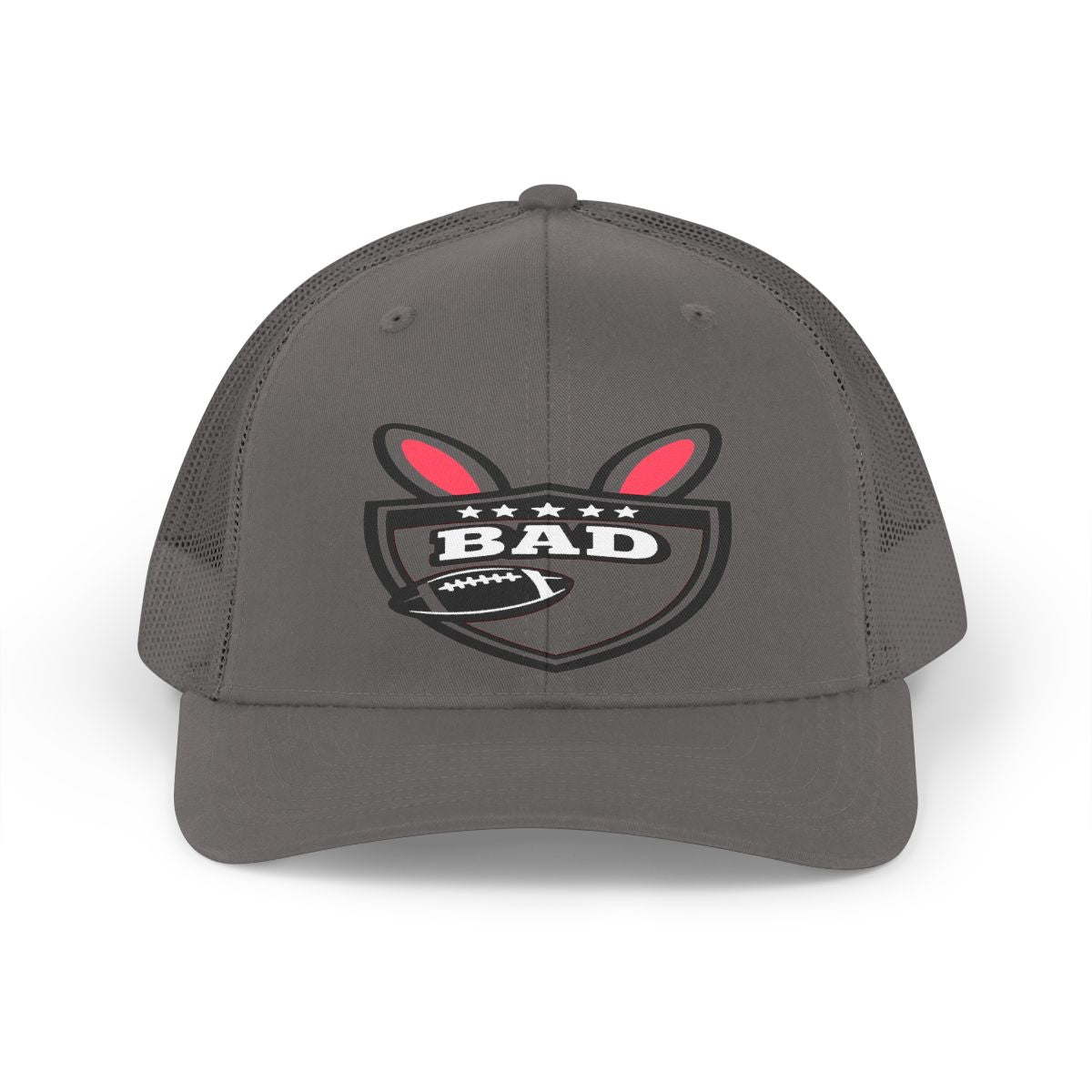 BAD Football Badge with Bunny Ears Hat