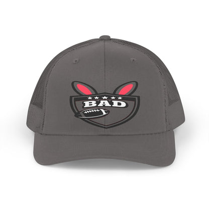 BAD Football Badge with Bunny Ears Hat
