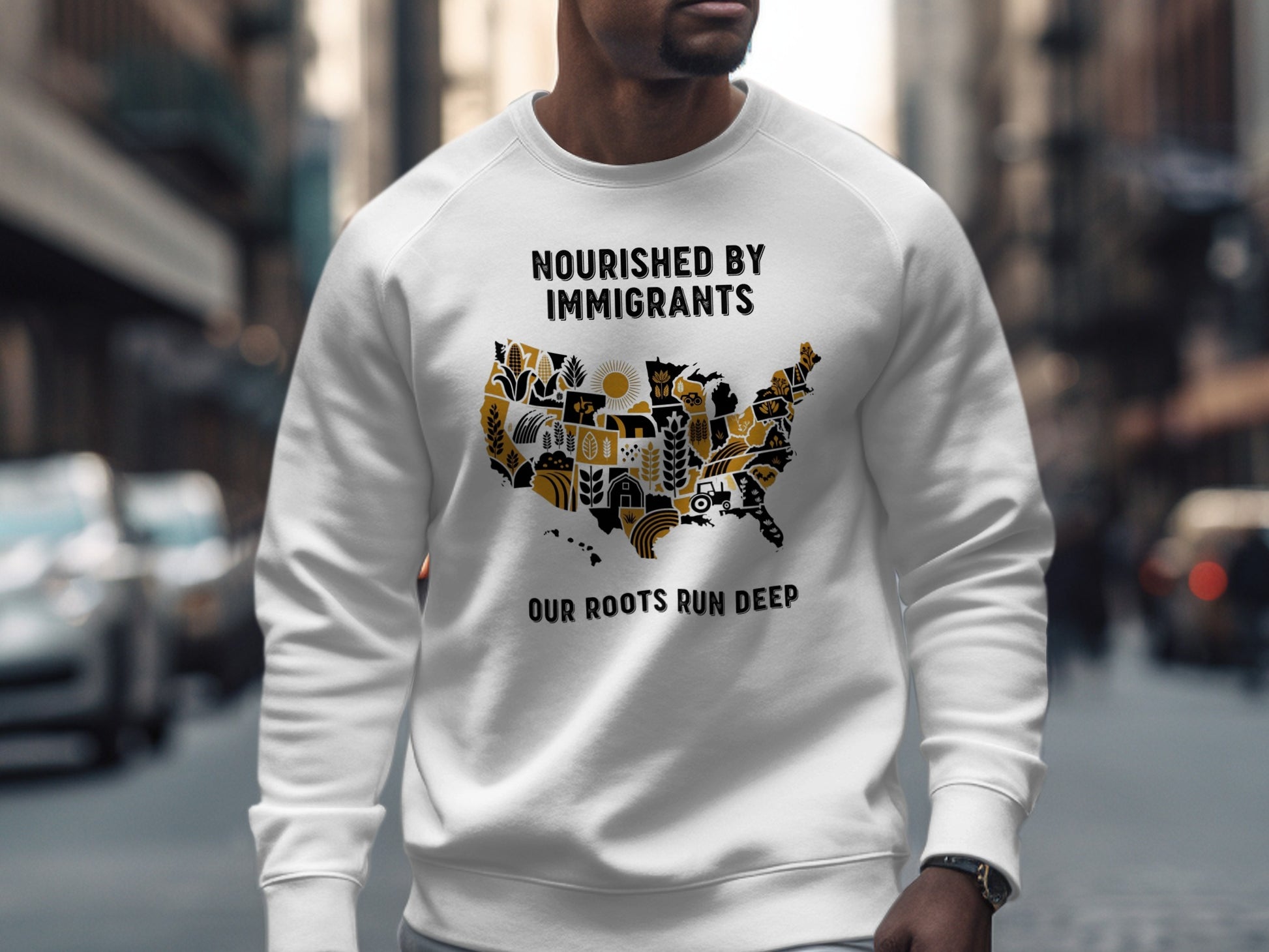 Nourished By Immigrants Our Roots Run Deep product type