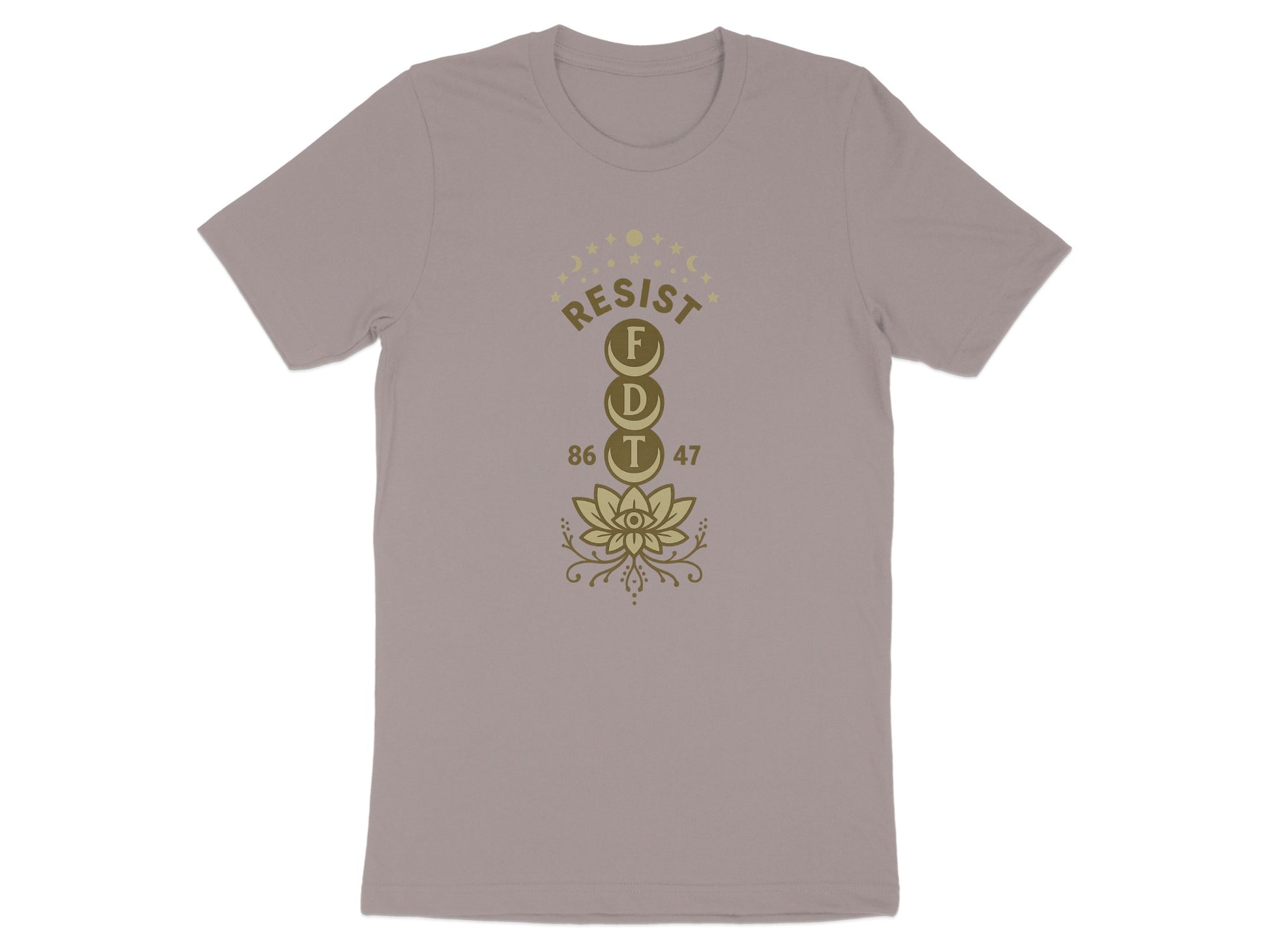 Resist Lotus 86 47 Graphic Design T-Shirt Product